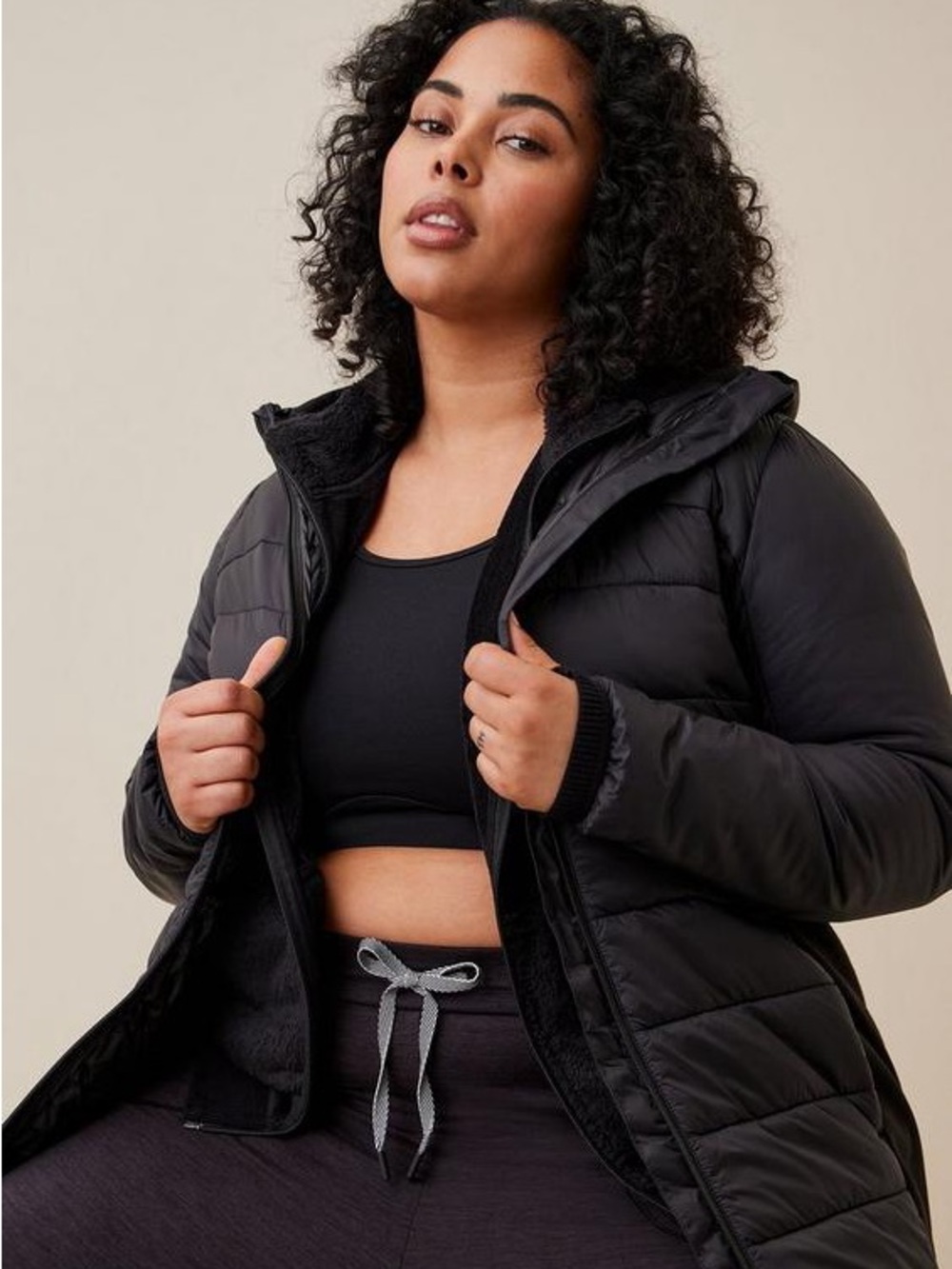 Torrid Black Active Puffer Jacket 3X